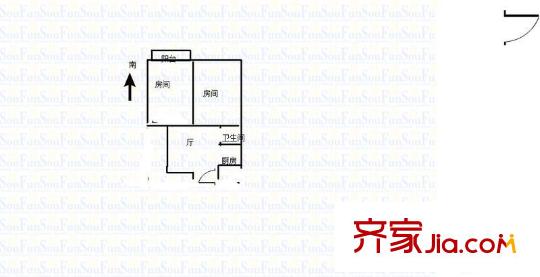 觀音里戶型圖戶型圖2室 2室1廳1衛(wèi)1廚
