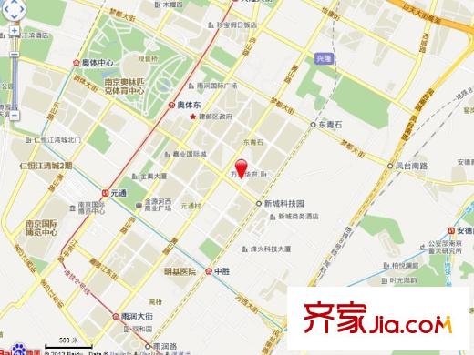 萬達華府交通圖