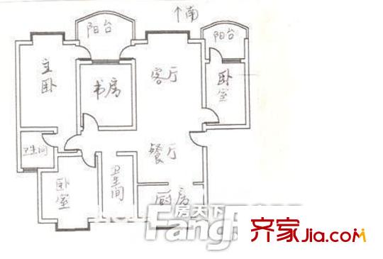萬欣花園戶型圖戶型圖 4室 4室2廳2衛(wèi)1廚