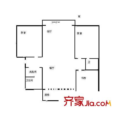 萬欣花園戶型圖 戶型圖 3室 3室2廳2衛(wèi)1廚