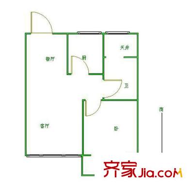東郊小鎮(zhèn)第三街區(qū)戶型圖戶型圖 1室 1室1廳1衛(wèi)1廚