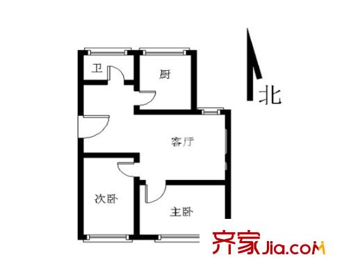 華保新寓戶型圖戶型圖2室 2室1廳1衛(wèi)1廚