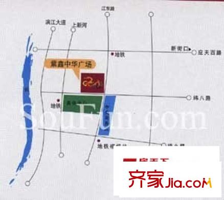 紫鑫中華廣場交通圖