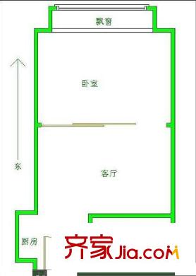 綠城花園戶型圖戶型圖 1室 1室1廳1衛(wèi)1廚
