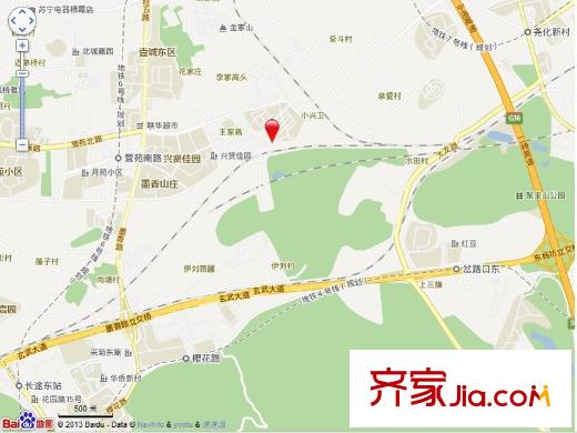 興都花園交通圖