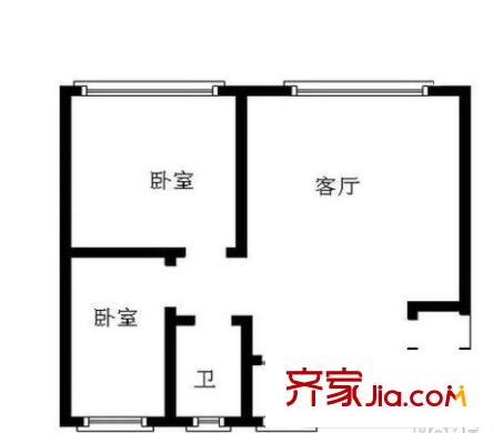 東寶花園戶型圖戶型圖 2室 2室2廳1衛(wèi)1廚