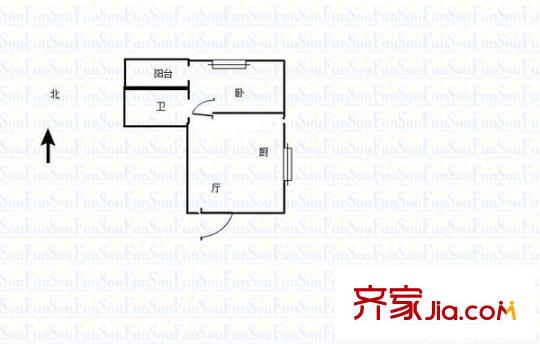 仙鶴山莊戶型圖戶型圖 1室 1室1廳1衛(wèi)1廚