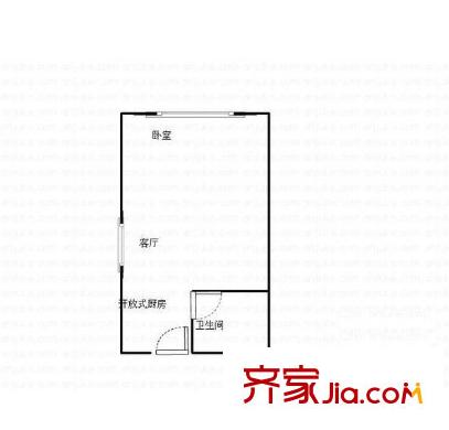 匯金旗林大廈戶型圖戶型圖1室 1室1廳1衛(wèi)1廚