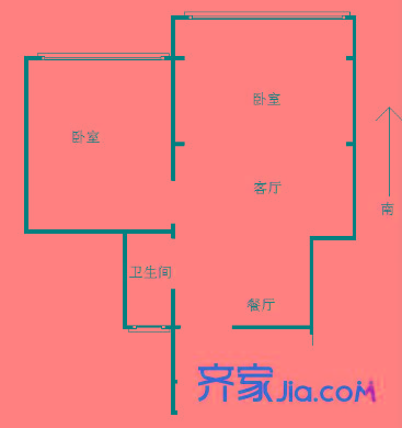 鎮(zhèn)江路小區(qū)戶型圖戶型圖2室 2室1廳1衛(wèi)1廚
