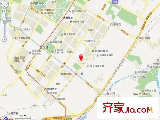 萬科金域緹香交通圖