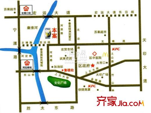 愛秦灣交通圖