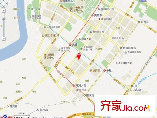 朗詩國際街區(qū)交通圖