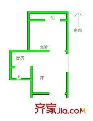 來鳳小區(qū)戶型圖戶型圖 2室 2室1廳1衛(wèi)1廚