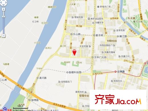 天水濱江花園交通圖