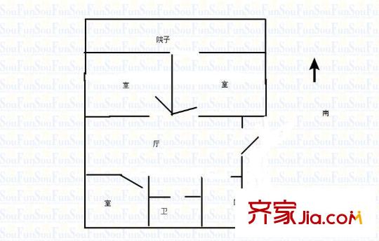 西康路3號(hào)戶型圖戶型圖 3室 3室1廳1衛(wèi)1廚