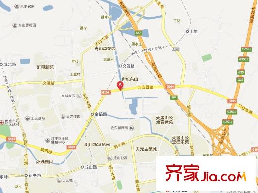 天鵝湖花園交通圖