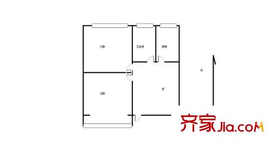 石頭城小區(qū)戶型圖戶型圖2室 2室1廳1衛(wèi)1廚