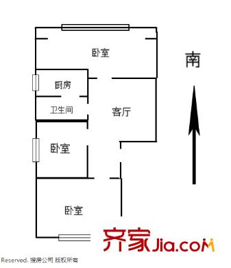 石頭城小區(qū)戶型圖戶型圖 2室 2室2廳1衛(wèi)1廚
