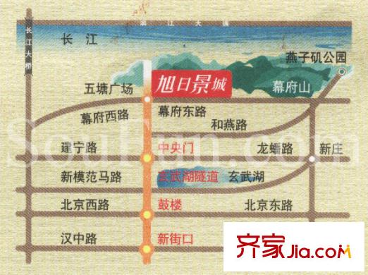 旭日景城交通圖