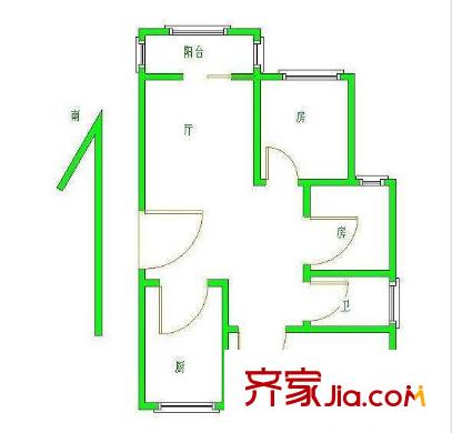 時代雅居戶型圖戶型圖 3室 3室2廳1衛(wèi)