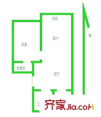小市新村戶型圖戶型圖 2室 2室2廳1衛(wèi)1廚