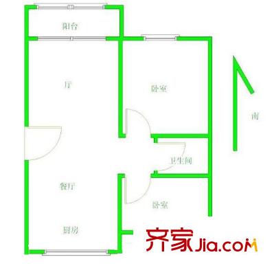 西苑新寓戶型圖戶型圖2室 2室2廳1衛(wèi)
