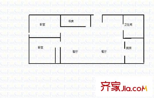 寶地園戶型圖戶型圖2室 2室2廳1衛(wèi)1廚