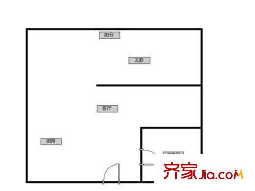 恒隆花園戶型圖戶型圖1室 1室1廳1衛(wèi)1廚