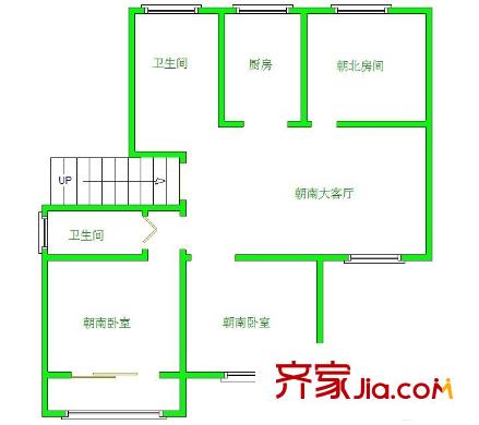 恒隆花園戶型圖戶型圖 3室 3室2廳2衛(wèi)1廚