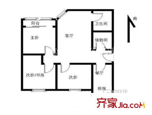 吉慶家園戶型圖戶型圖 4室 4室2廳1衛(wèi)1廚