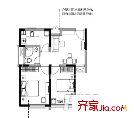 天泰青城戶(hù)型圖戶(hù)型圖2室 2室2廳1衛(wèi)1廚