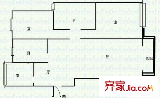 保利羅蘭香谷戶型圖戶型圖2室 2室2廳1衛(wèi)1廚
