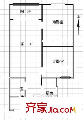 丁家莊小區(qū)戶型圖戶型圖2室 2室1廳1衛(wèi)