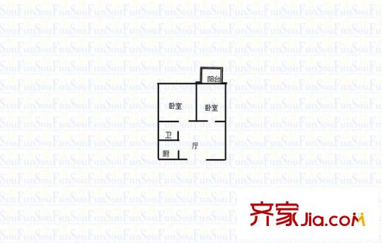 丁家莊小區(qū)戶型圖戶型圖2室 2室1廳1衛(wèi)