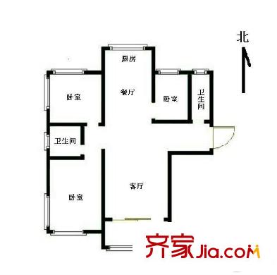 龍鳳玫瑰園戶型圖戶型圖 3室 3室2廳