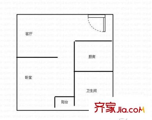 武夷水岸家園戶型圖戶型圖 1室 1室1廳1衛(wèi)1廚