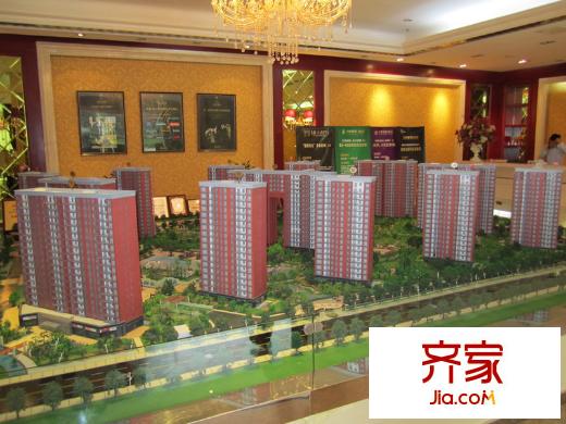 宋都美域?qū)嵕皥D售樓處二期錦園沙盤（2012.03）