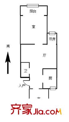 湖心花園戶型圖戶型圖2室 2室1廳1衛(wèi)1廚