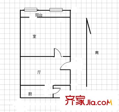 戴家巷小區(qū)戶型圖戶型圖 1室 1室1廳1廚