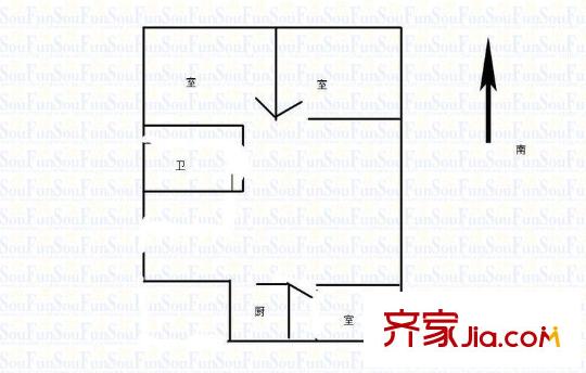 戴家巷小區(qū)戶型圖戶型圖 3室 3室1廳1衛(wèi)1廚