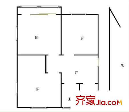 上海路戶型圖戶型圖 3室 3室1廳1衛(wèi)1廚