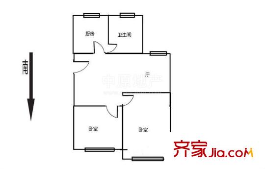 燕江園戶型圖戶型圖2室 2室1廳1衛(wèi)1廚