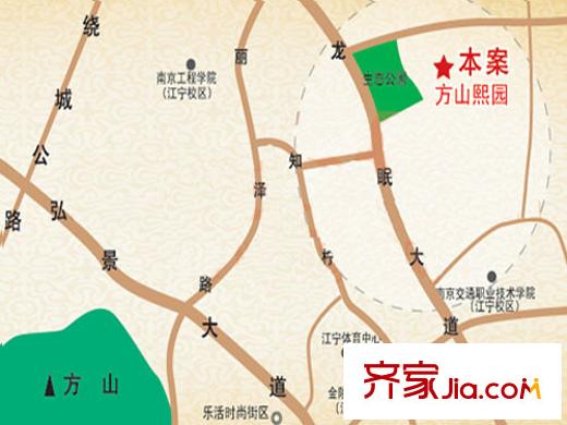 方山熙園交通圖