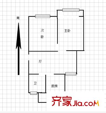 熱河南路戶型圖戶型圖2室 2室1廳1衛(wèi)1廚