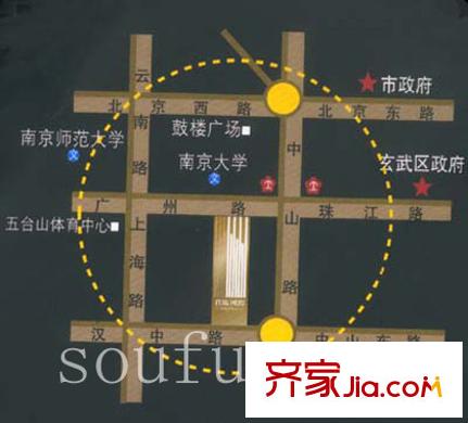 君臨國際交通圖