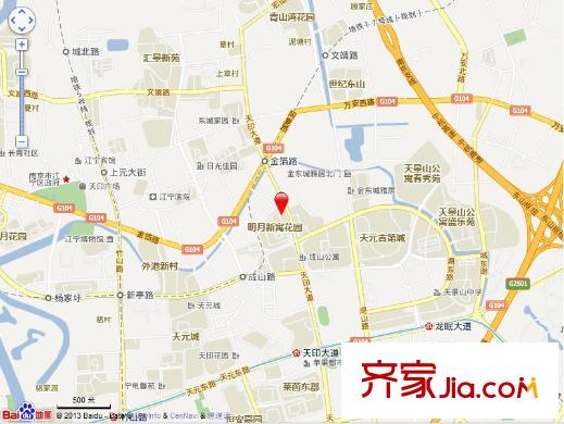 明月新寓交通圖