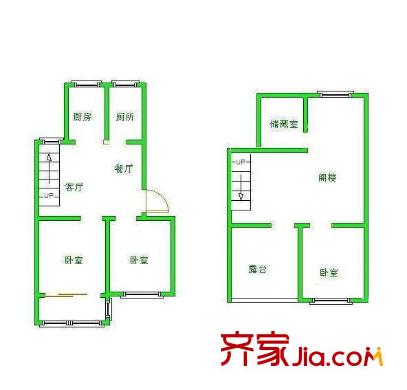 明月新寓戶型圖戶型圖 3室2廳2衛(wèi)1廚