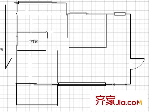 尚東花園戶型圖戶型圖 3室 3室2廳1衛(wèi)1廚