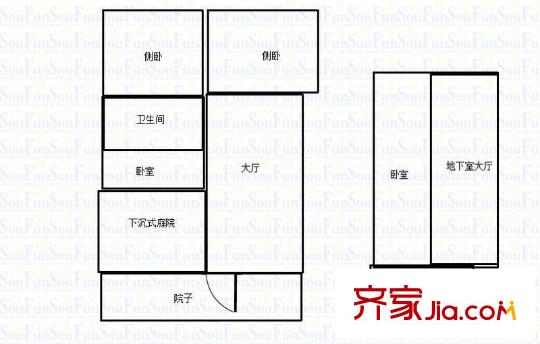 尚東花園戶型圖戶型圖 4室 4室2廳1衛(wèi)1廚