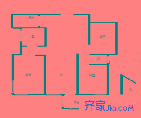 盧龍山莊戶型圖戶型圖 3室 